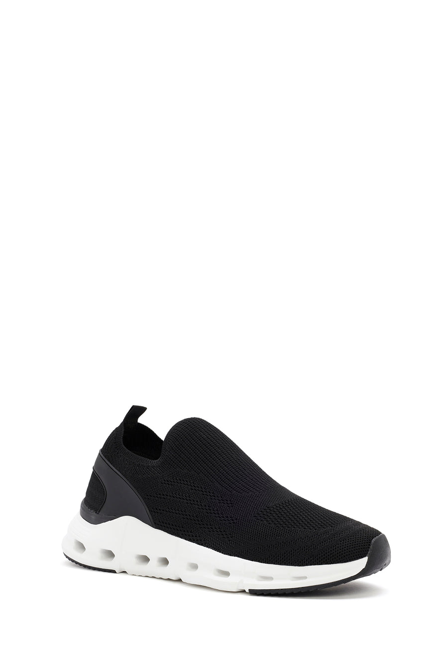 Men's Black Fabric Sneakers