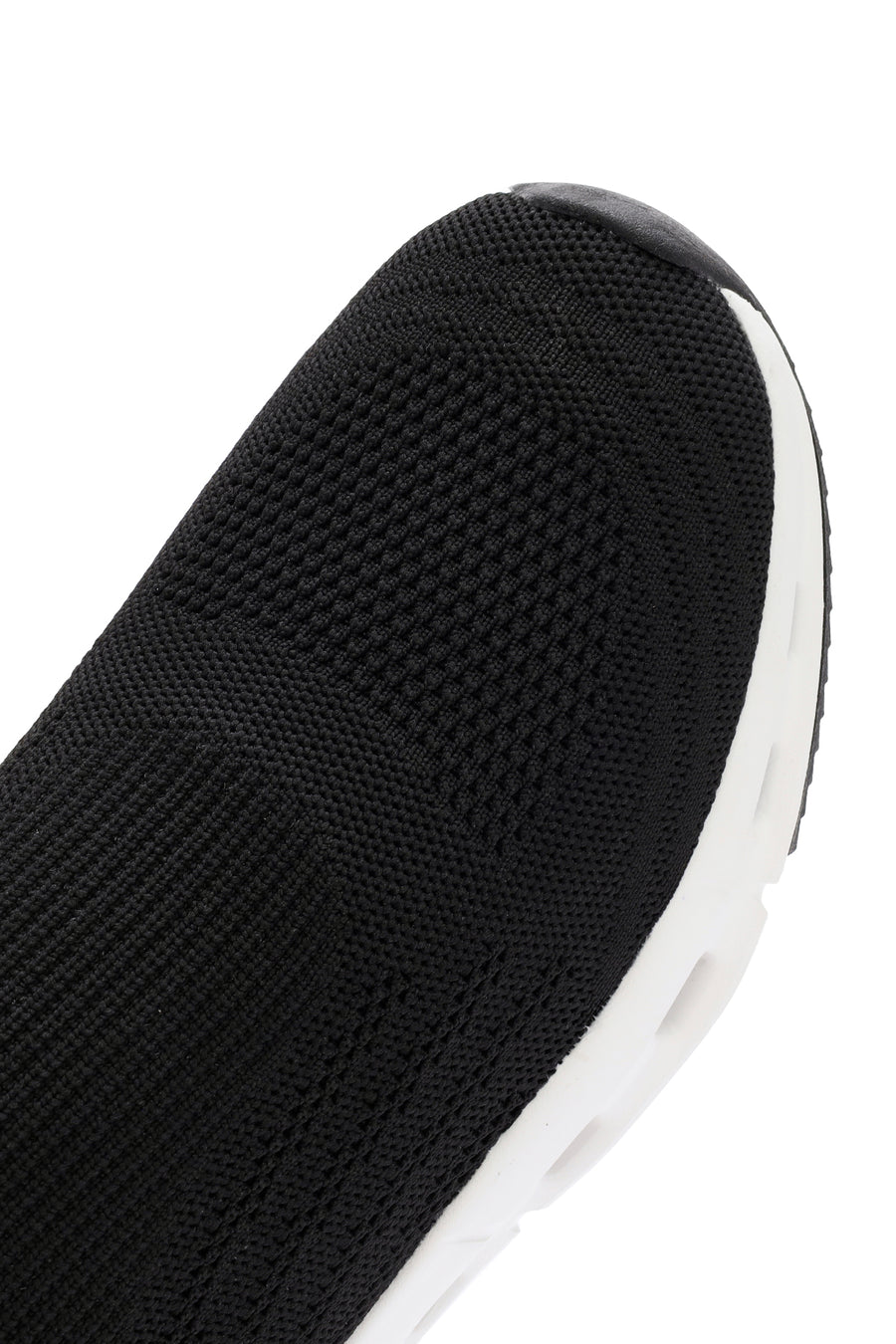 Men's Black Fabric Sneakers