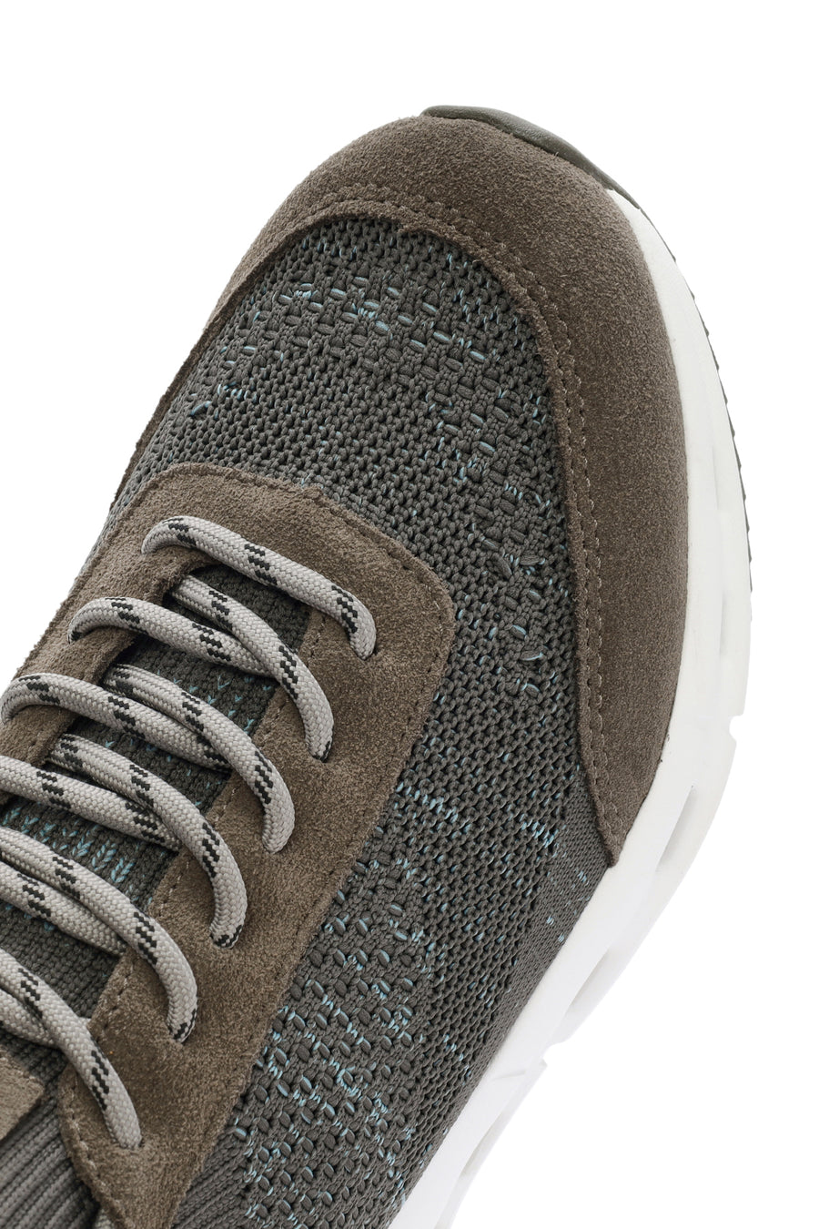 Derimod Zero Erkek Bej Kalın Tabanlı Bağcıklı Kumaş Sneaker