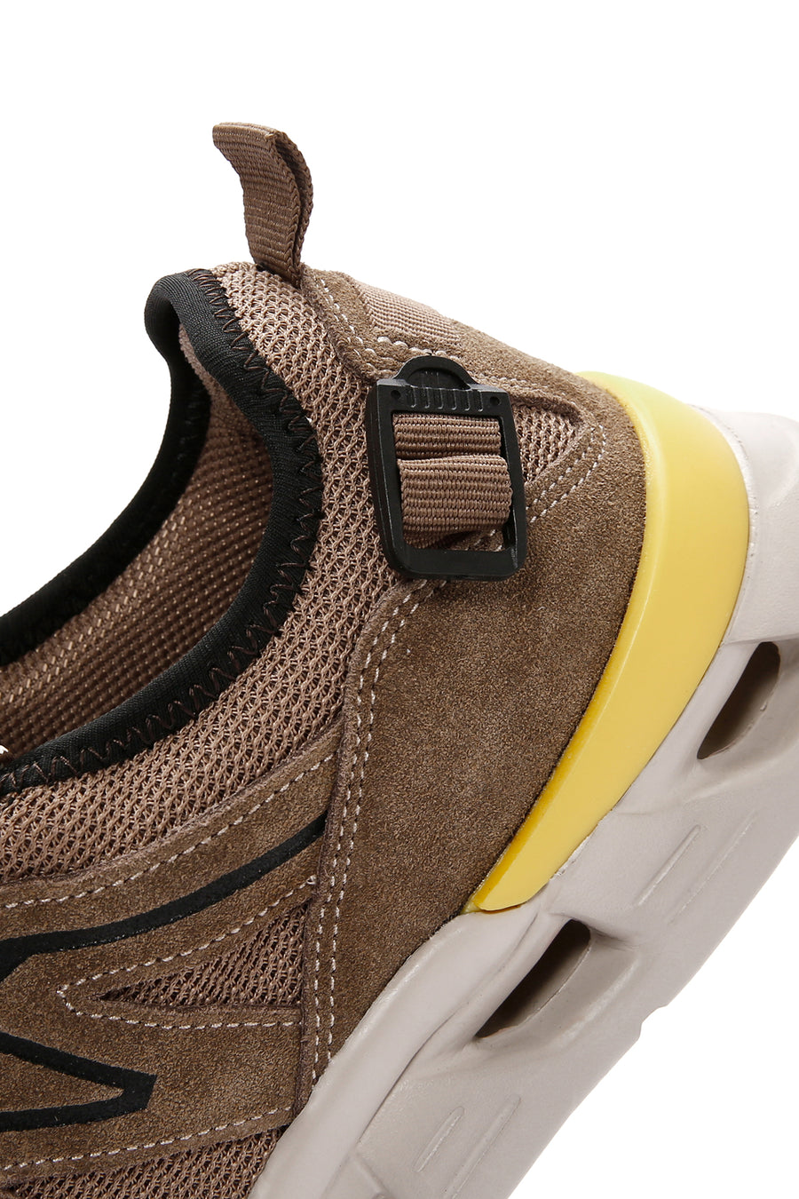 Erkek Bej Bağcıklı Kalın Tabanlı Deri Sneaker