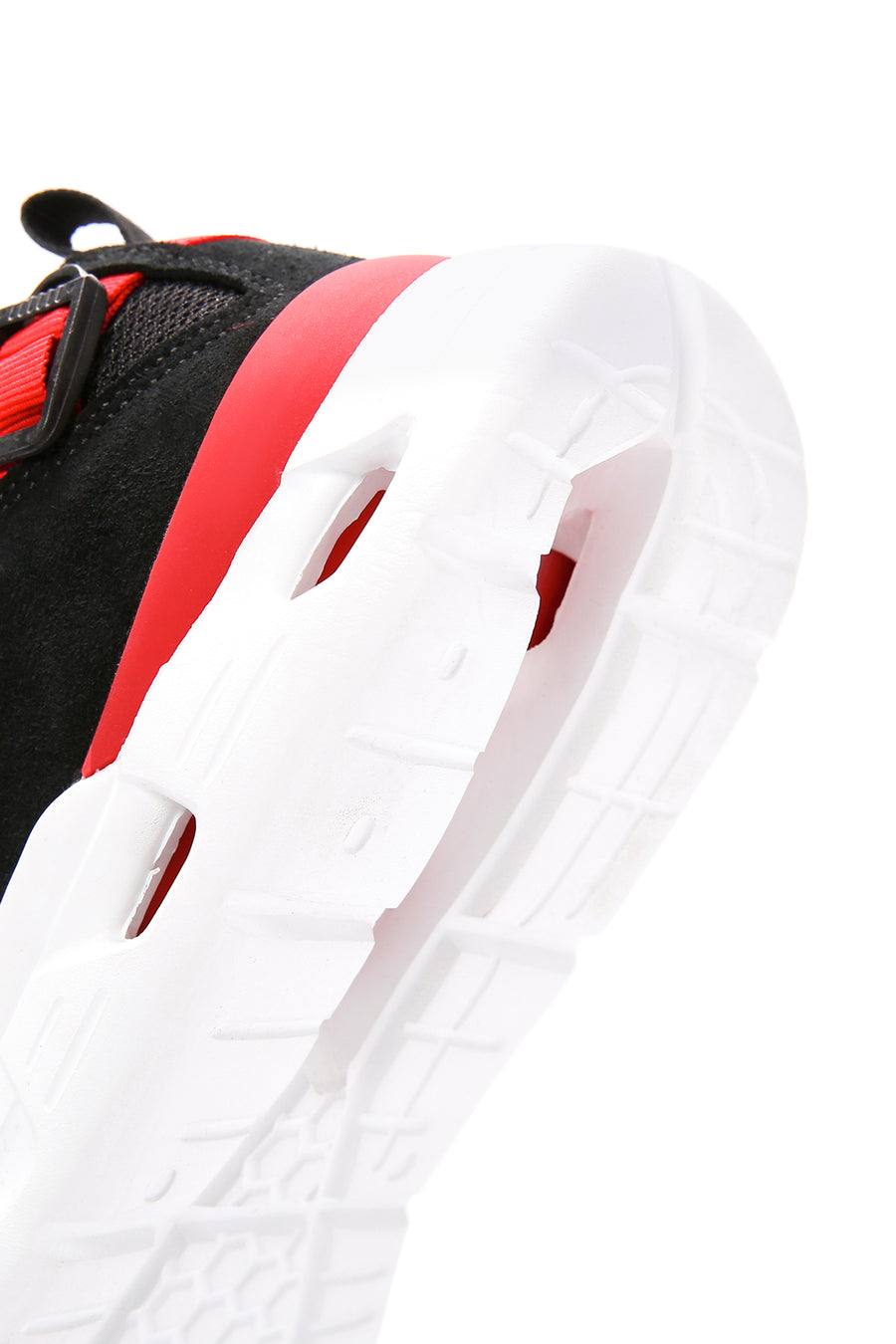 Erkek Siyah Bağcıklı Kalın Tabanlı Deri Sneaker