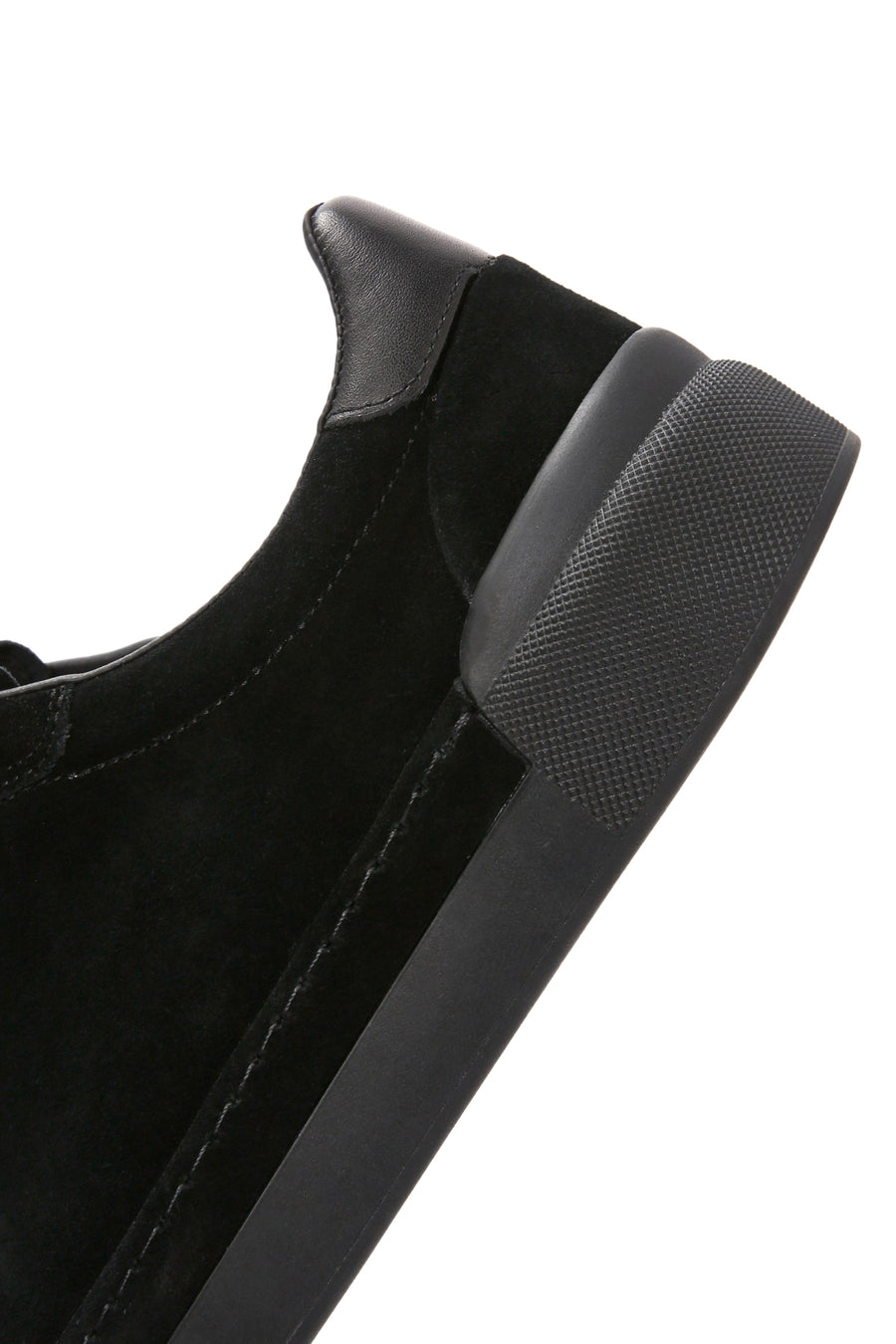 Erkek Siyah Bağcıklı Deri Sneaker