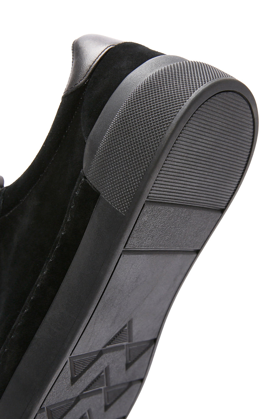 Erkek Siyah Bağcıklı Deri Sneaker
