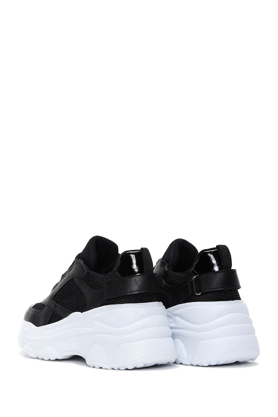 Women's Black Thick Soled Sneaker