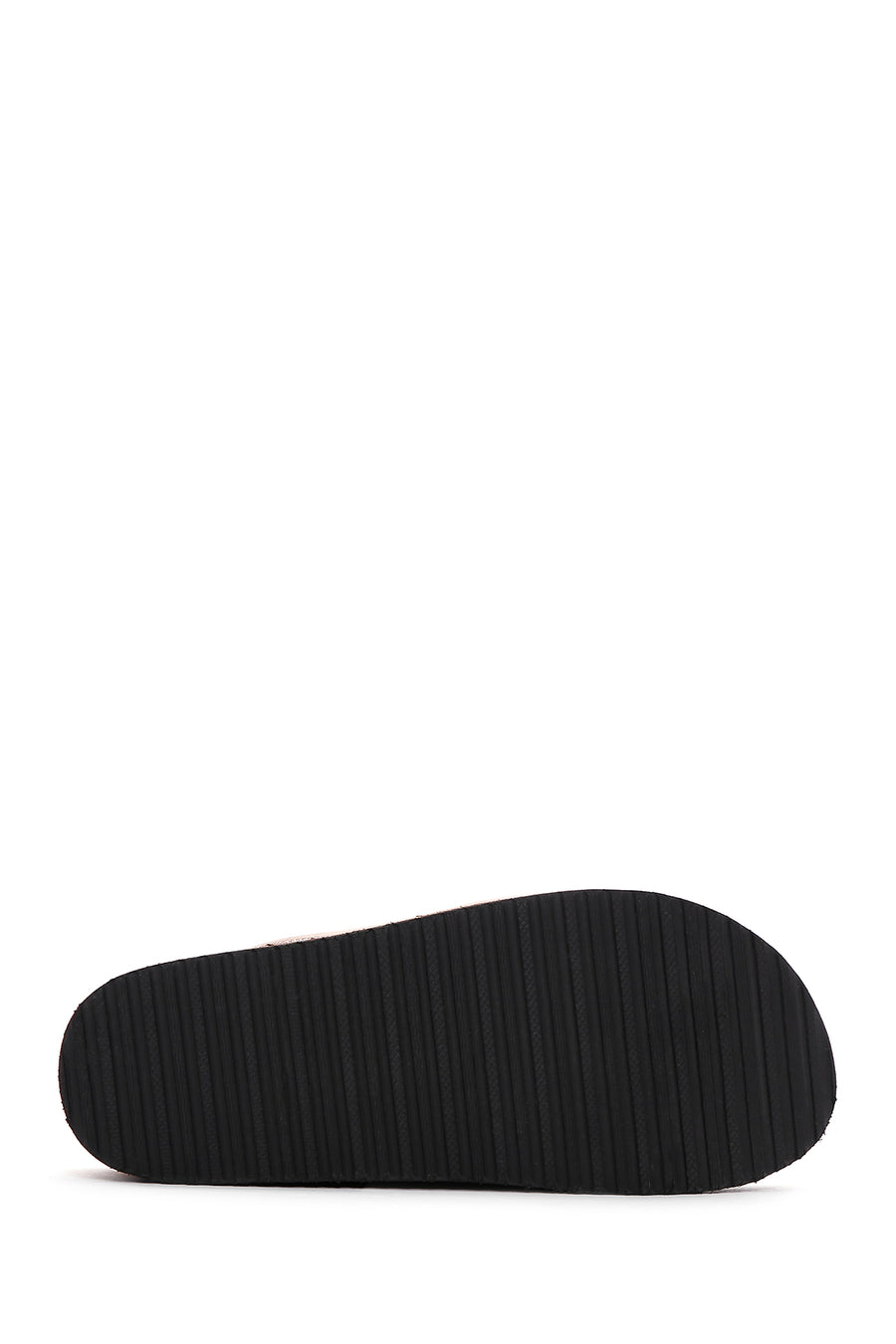 Women's Gray Buckle Comfort Slippers