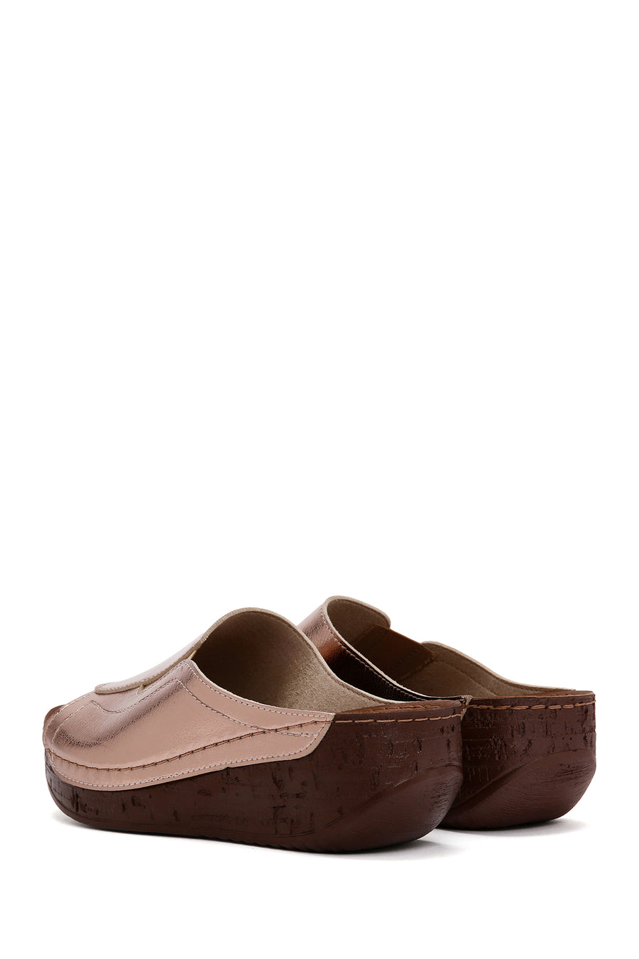 Women's Bronze Thick Soled Comfort Slippers