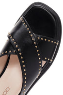 Women's Black Strappy Sandals | Derimod