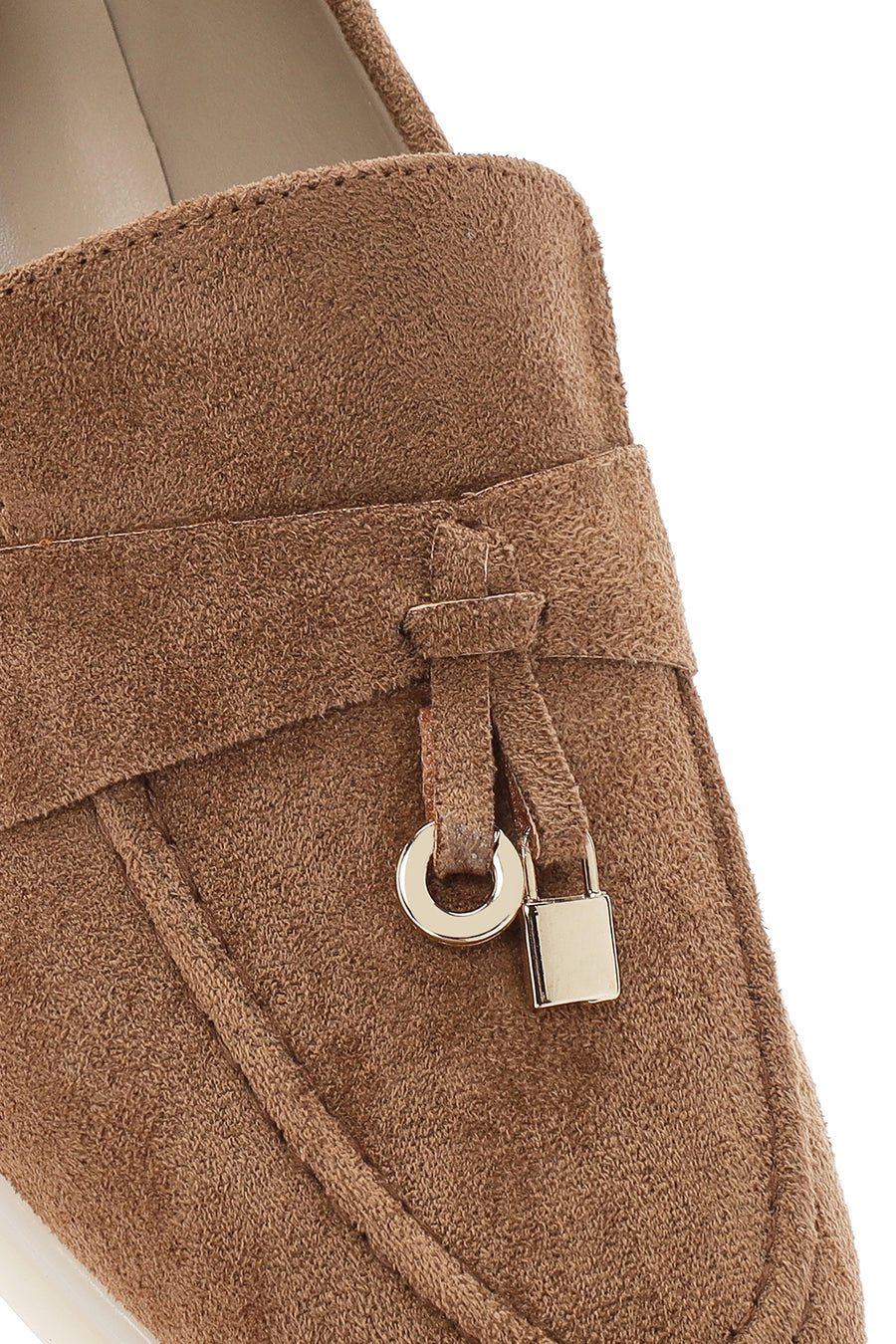 Women's Tan Tassel Suede Masculine Loafer