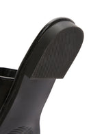 Women's Black Stone Flip Flops | Derimod