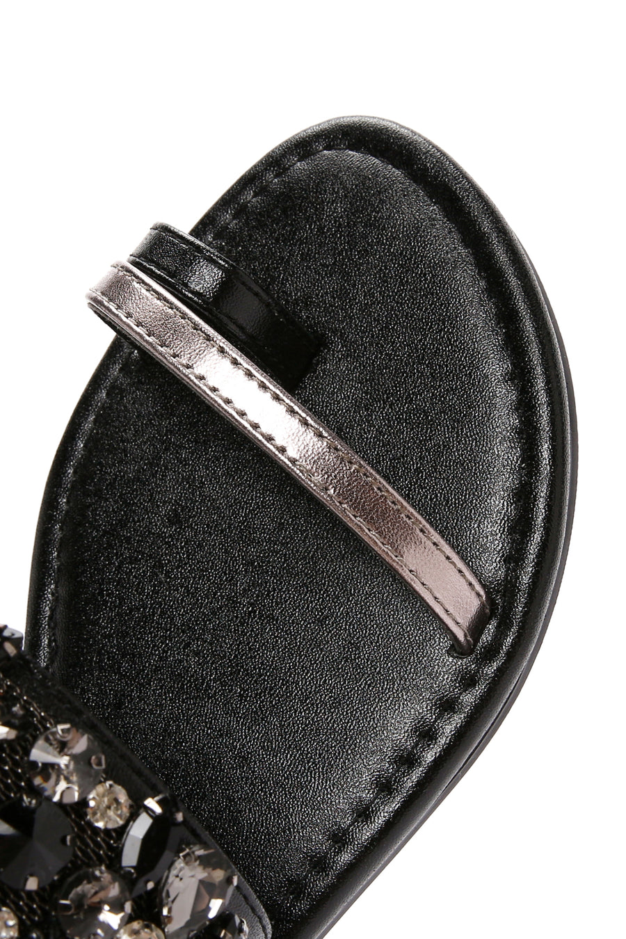 Women's Black Stone Flip Flops