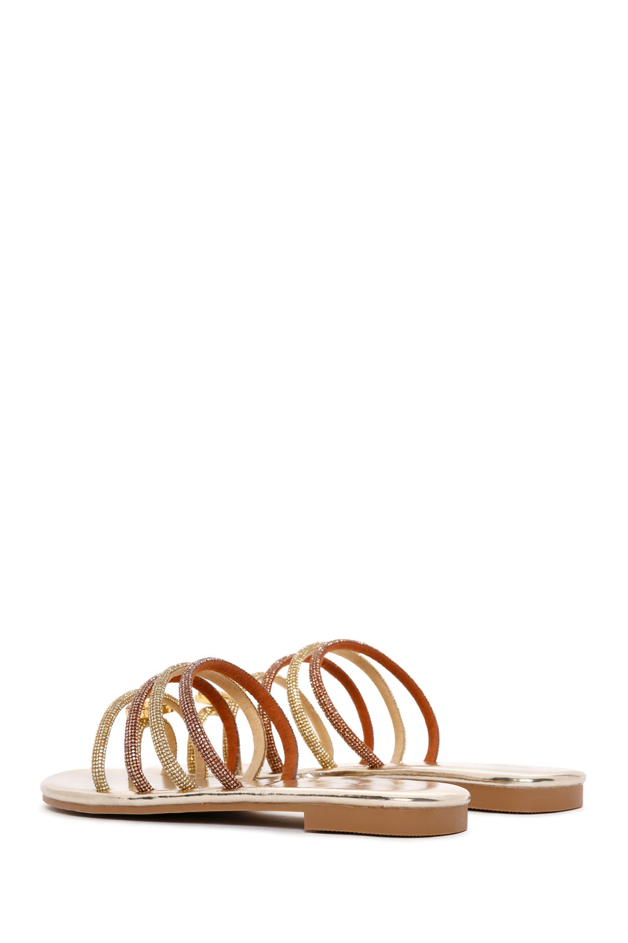 Women's Gold Stone Flip Flops