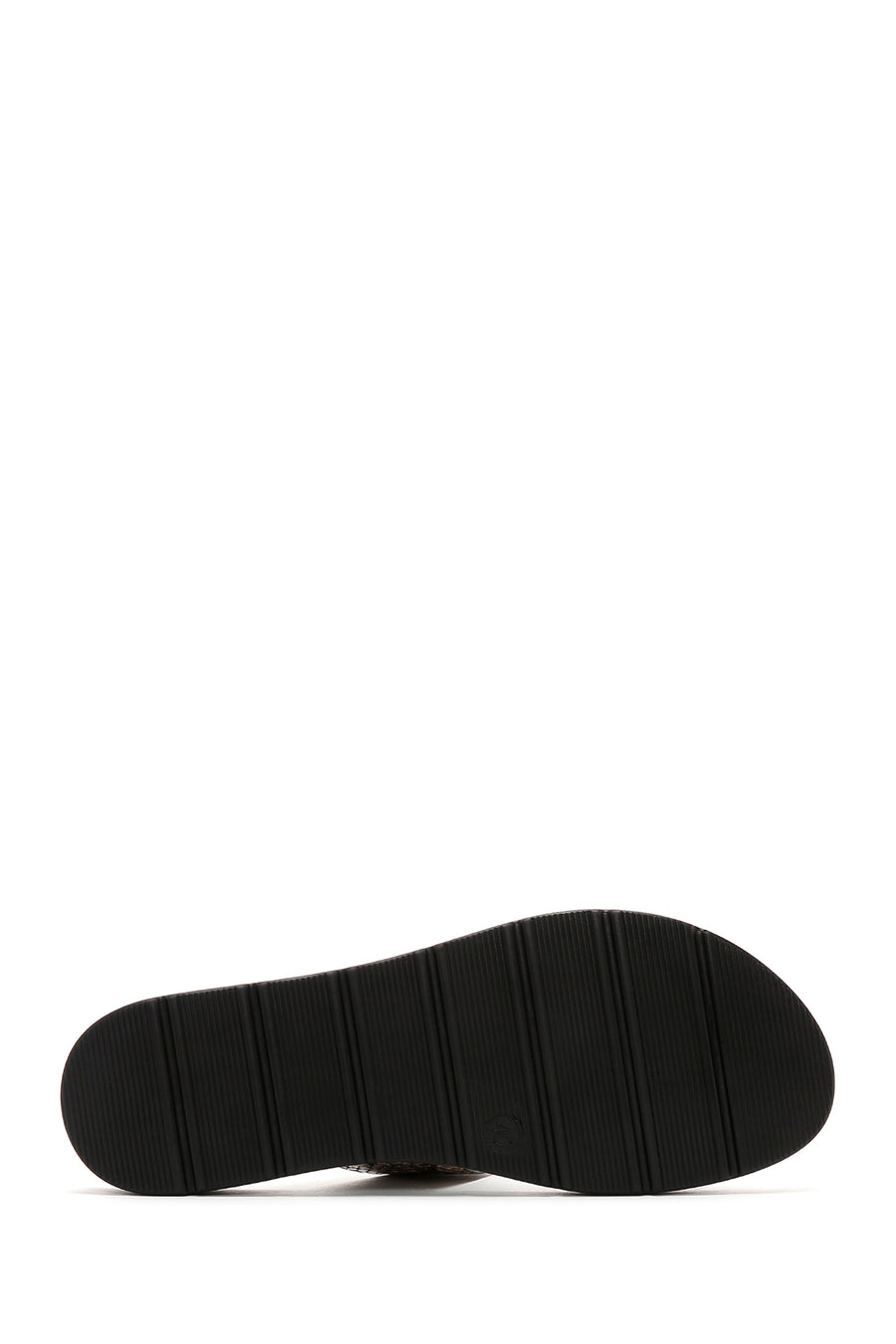 Women's Black Double Buckle Slippers