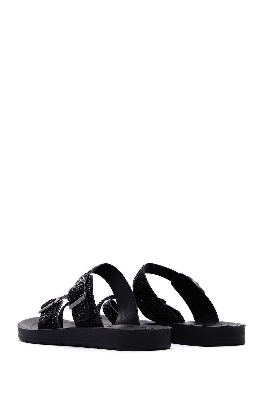 Women's Black Stone Flip Flops