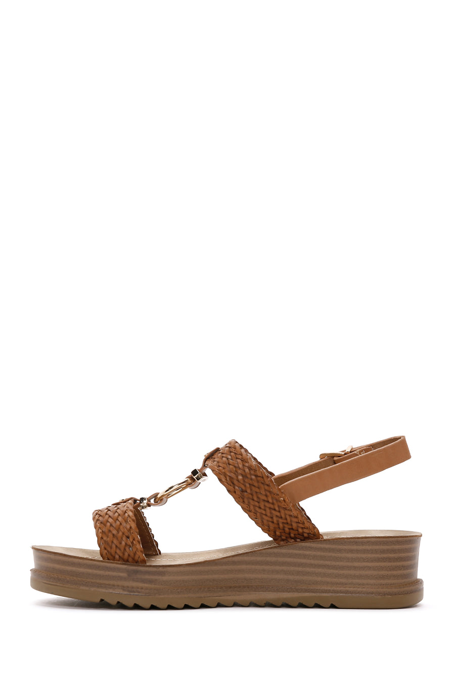 Women's Tan Ankle Strap Sandals