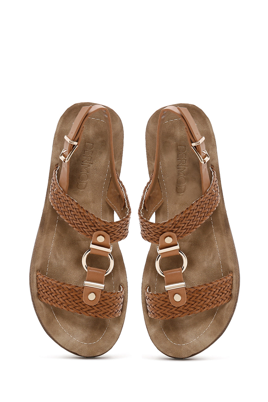 Women's Tan Ankle Strap Sandals