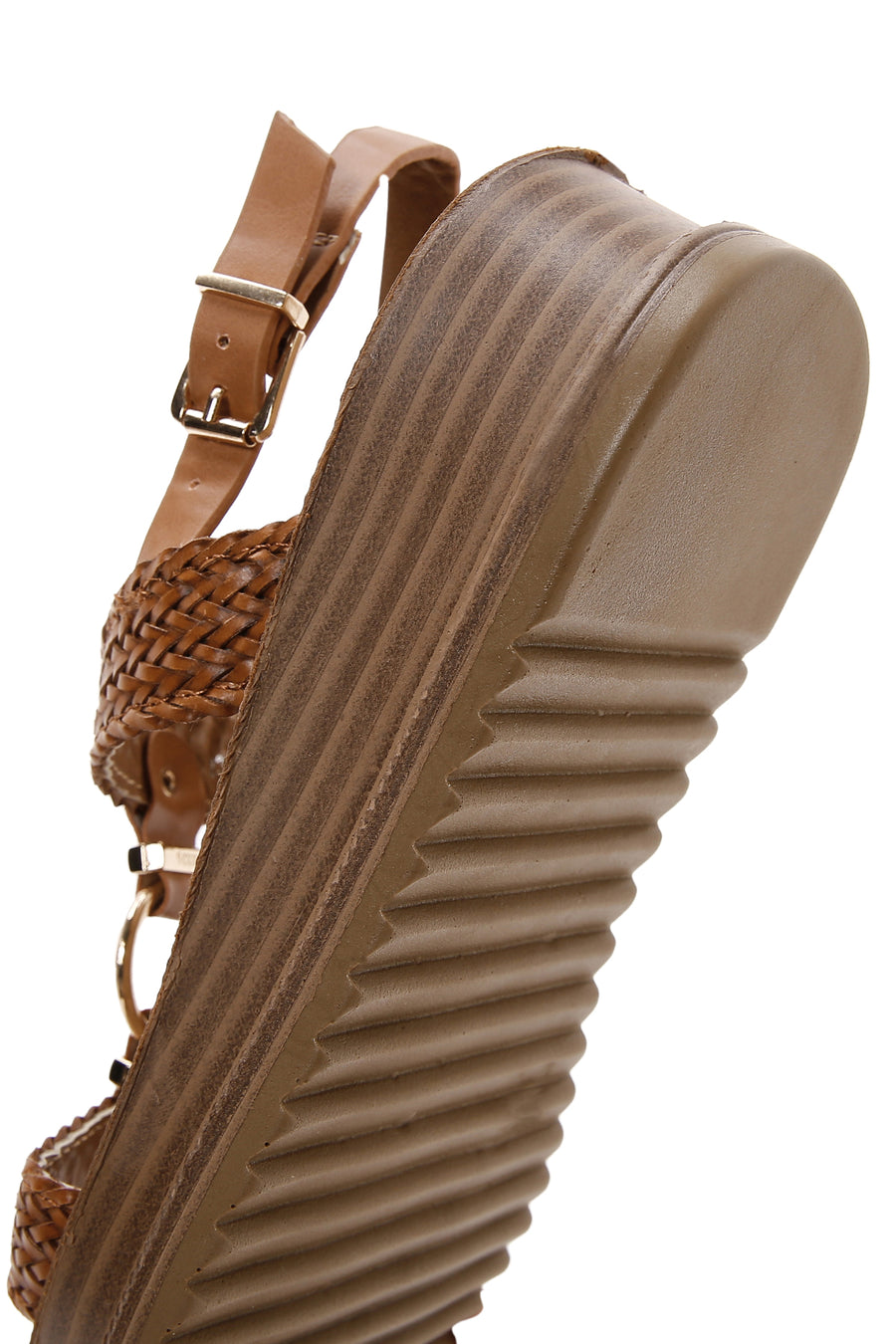 Women's Tan Ankle Strap Sandals