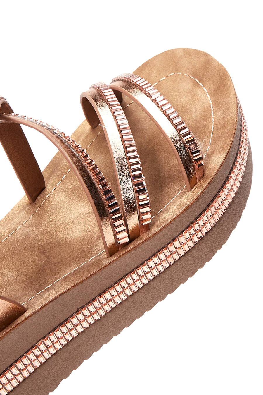 Women's Pink Ankle Strap Thick Soled Sandals