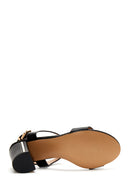 Women's Black Ankle Strap Heeled Sandals | Derimod
