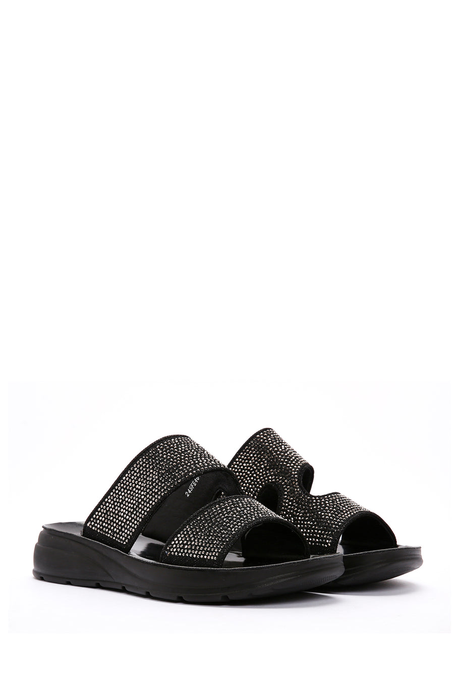 Women's Black Stone Comfort Slippers