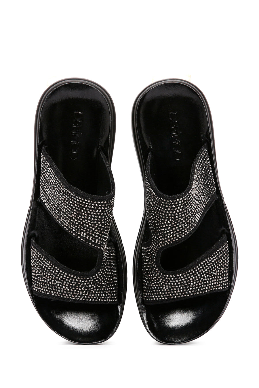 Women's Black Stone Comfort Slippers
