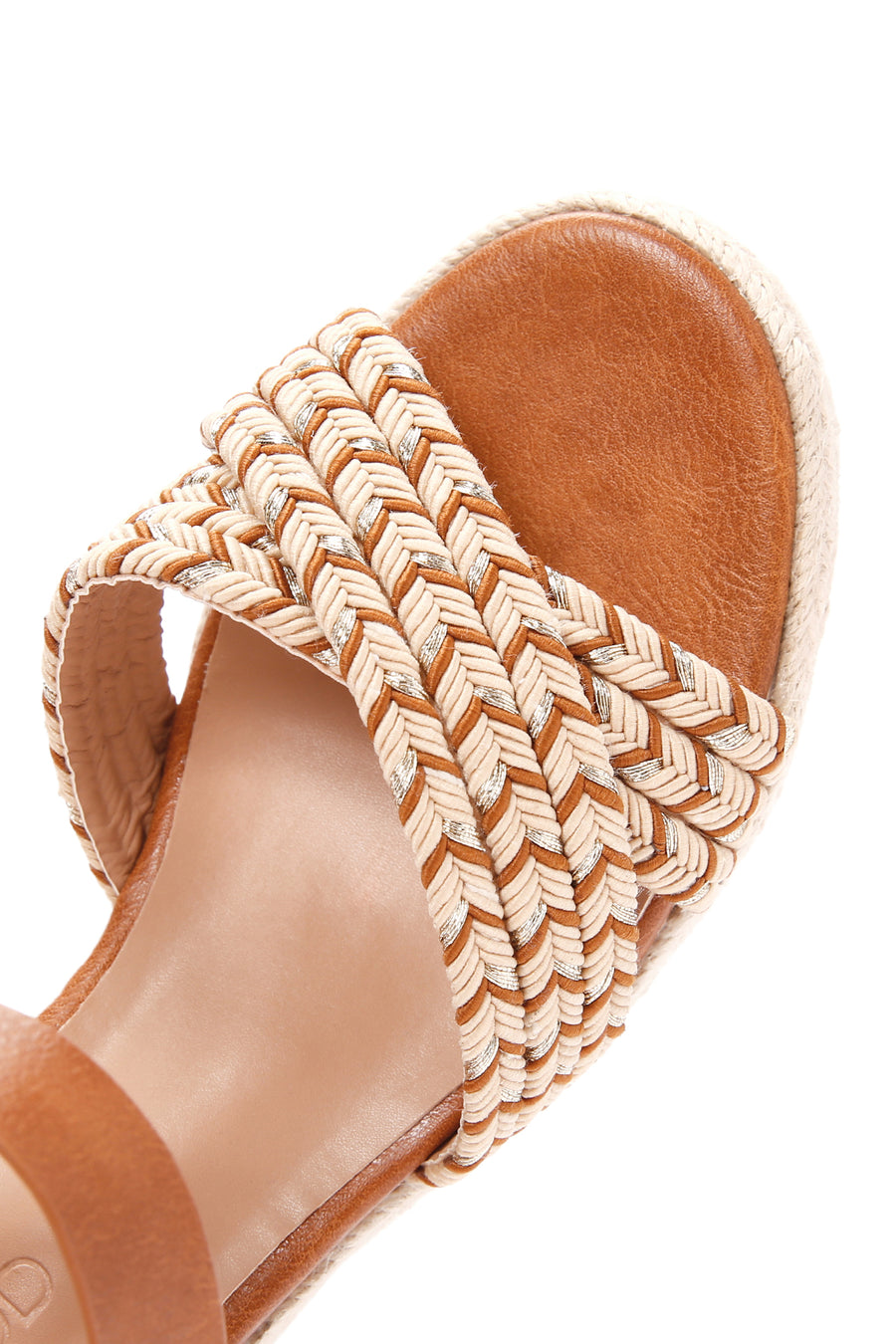 Women's Tan Wedge Heels Espadrille