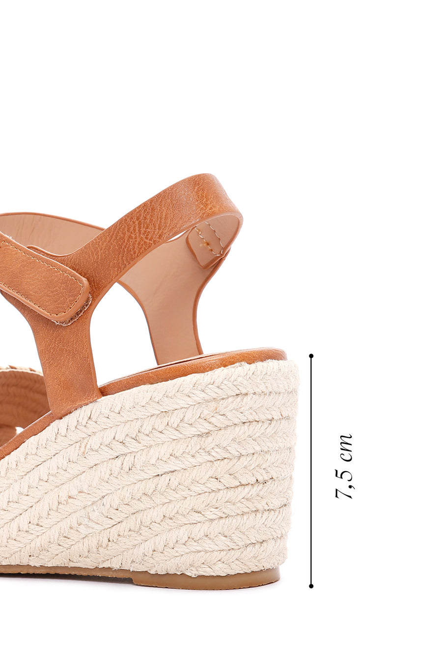Women's Tan Wedge Heels Espadrille
