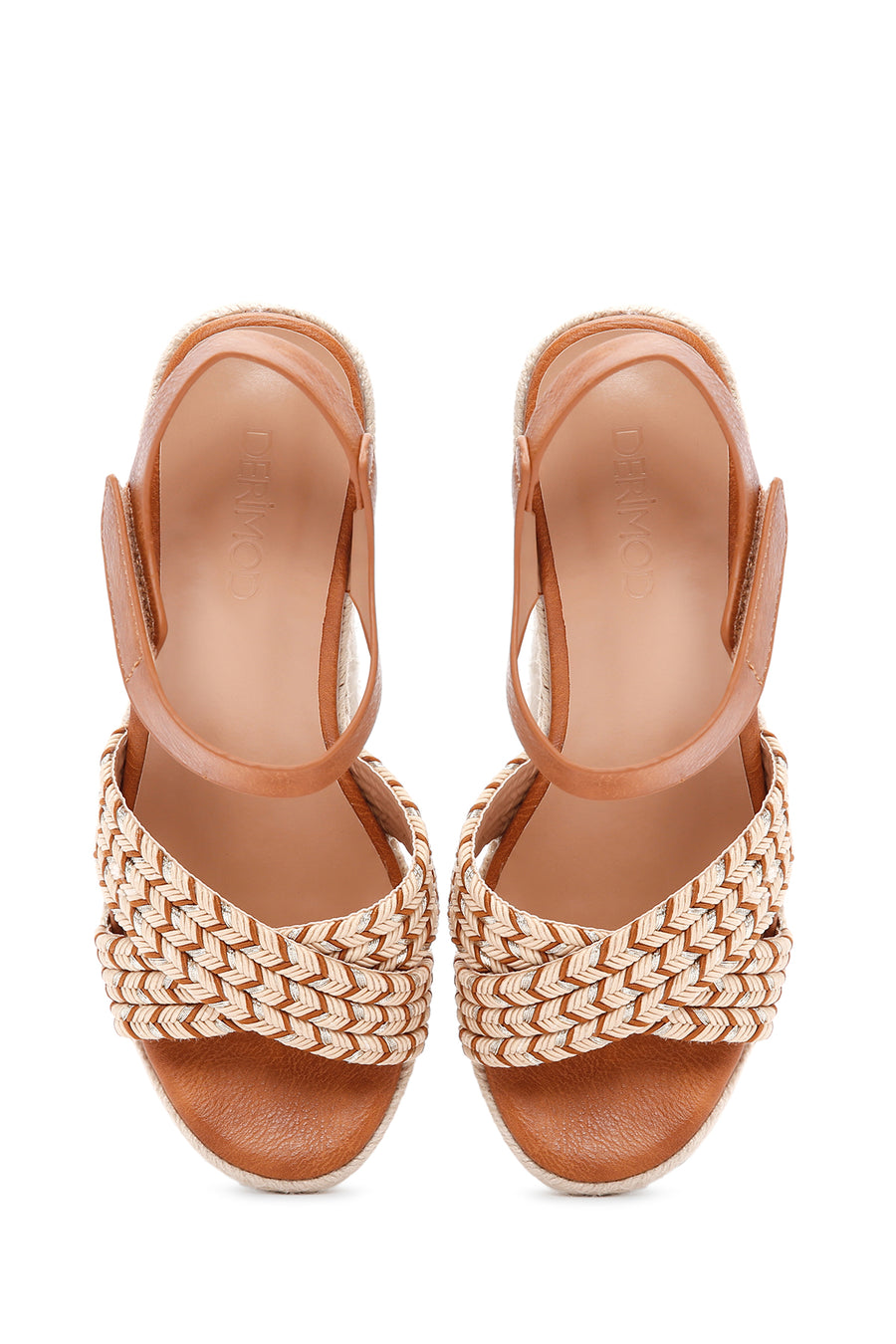 Women's Tan Wedge Heels Espadrille