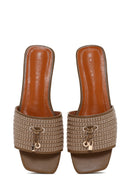Women's Mink Straw Slippers | Derimod