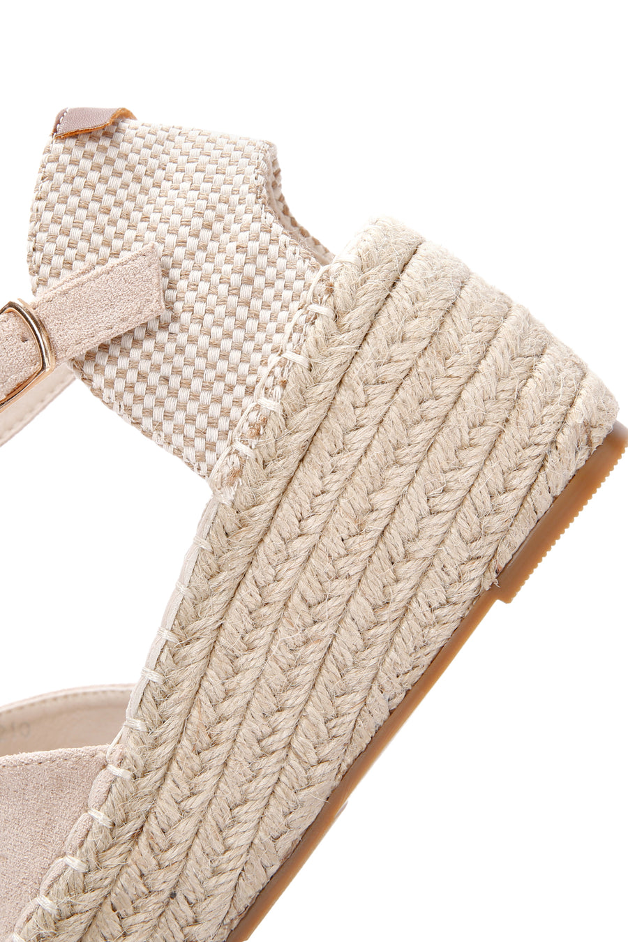 Women's Gray Ankle Strap Wedge Heeled Espadrilles
