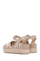 Women's Beige Ankle Strap Thick Soled Sandals | Derimod
