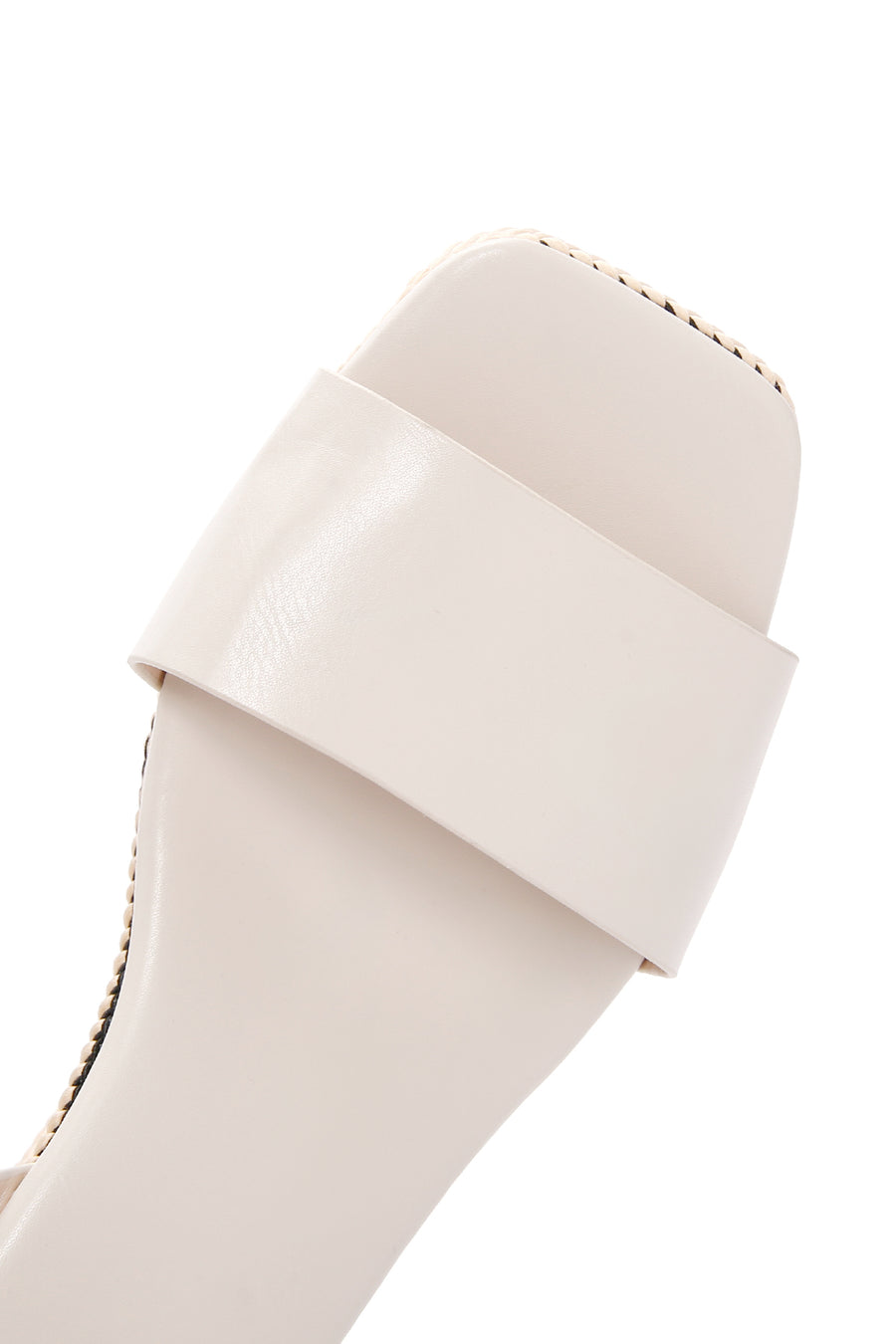 Women's Beige Ankle Strap Wedge Heeled Sandals