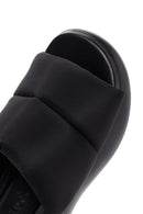 Women's Black Thick Soled Slippers | Derimod