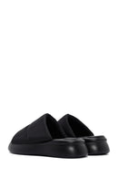 Women's Black Thick Soled Slippers | Derimod