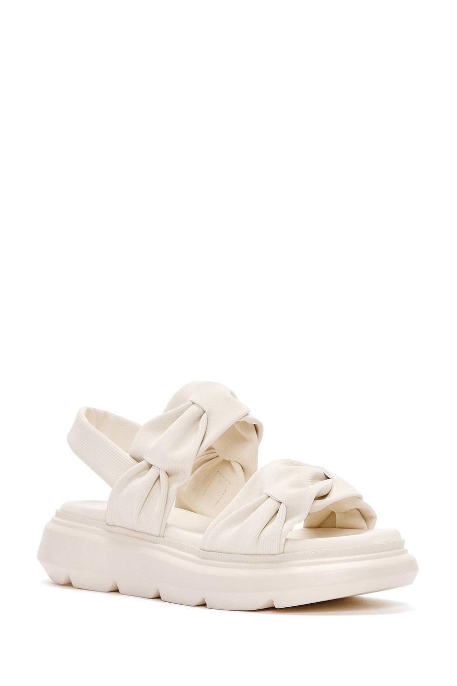 Women's Beige Ankle Strap Sandals