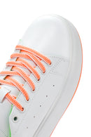 Women's White Lace-Up Thick Soled Sneaker | Derimod