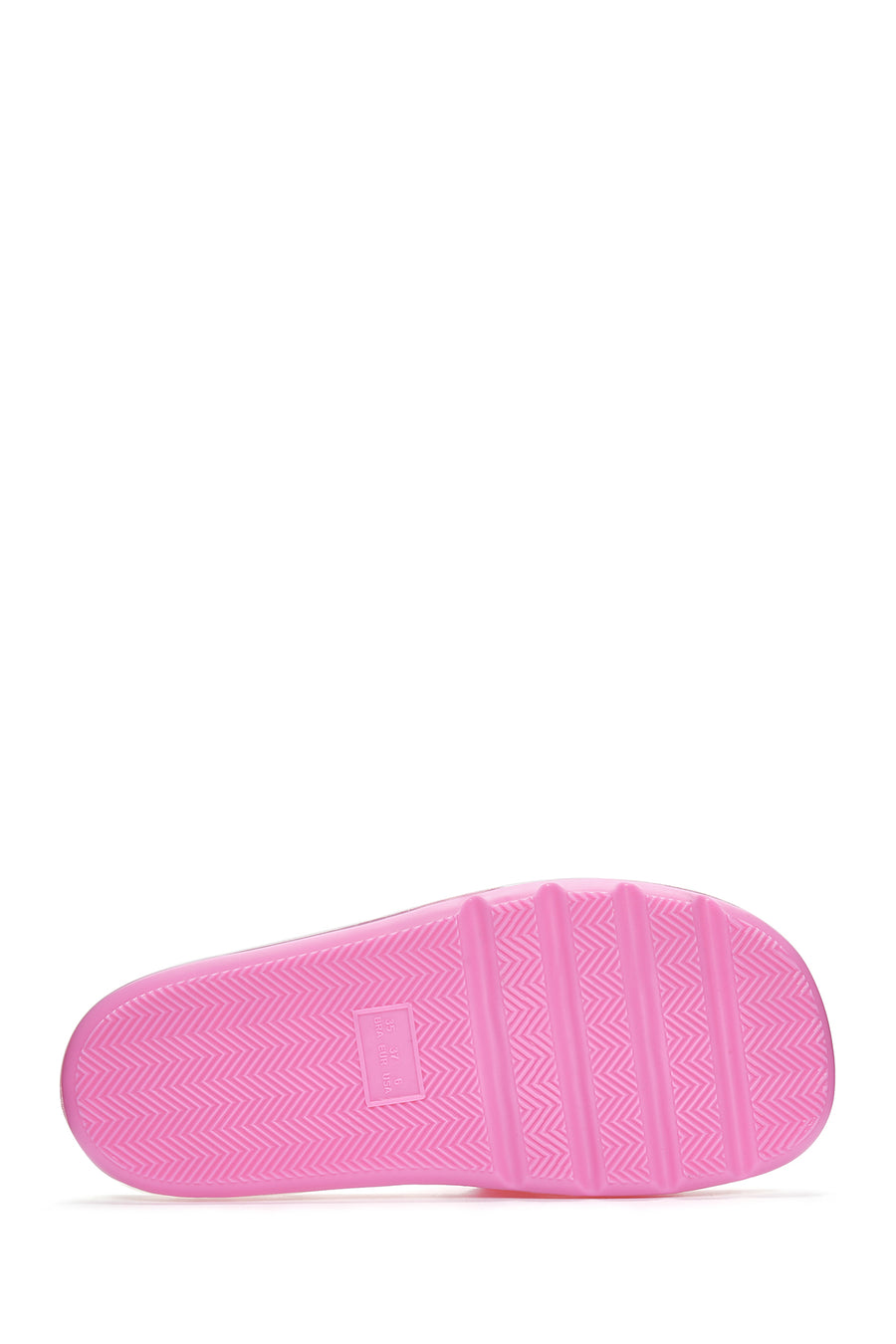 Women's Fuchsia Jelly Slippers