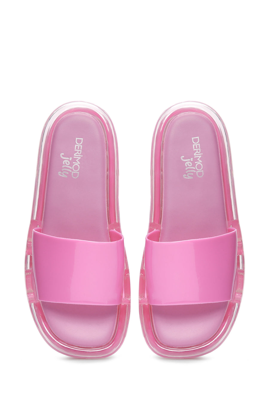 Women's Fuchsia Jelly Slippers