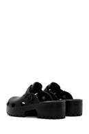 Women's Black Jelly Thick Soled Slippers | Derimod