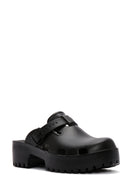 Women's Black Jelly Thick Soled Slippers | Derimod