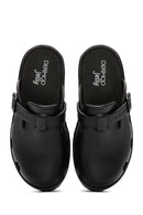 Women's Black Jelly Thick Soled Slippers | Derimod