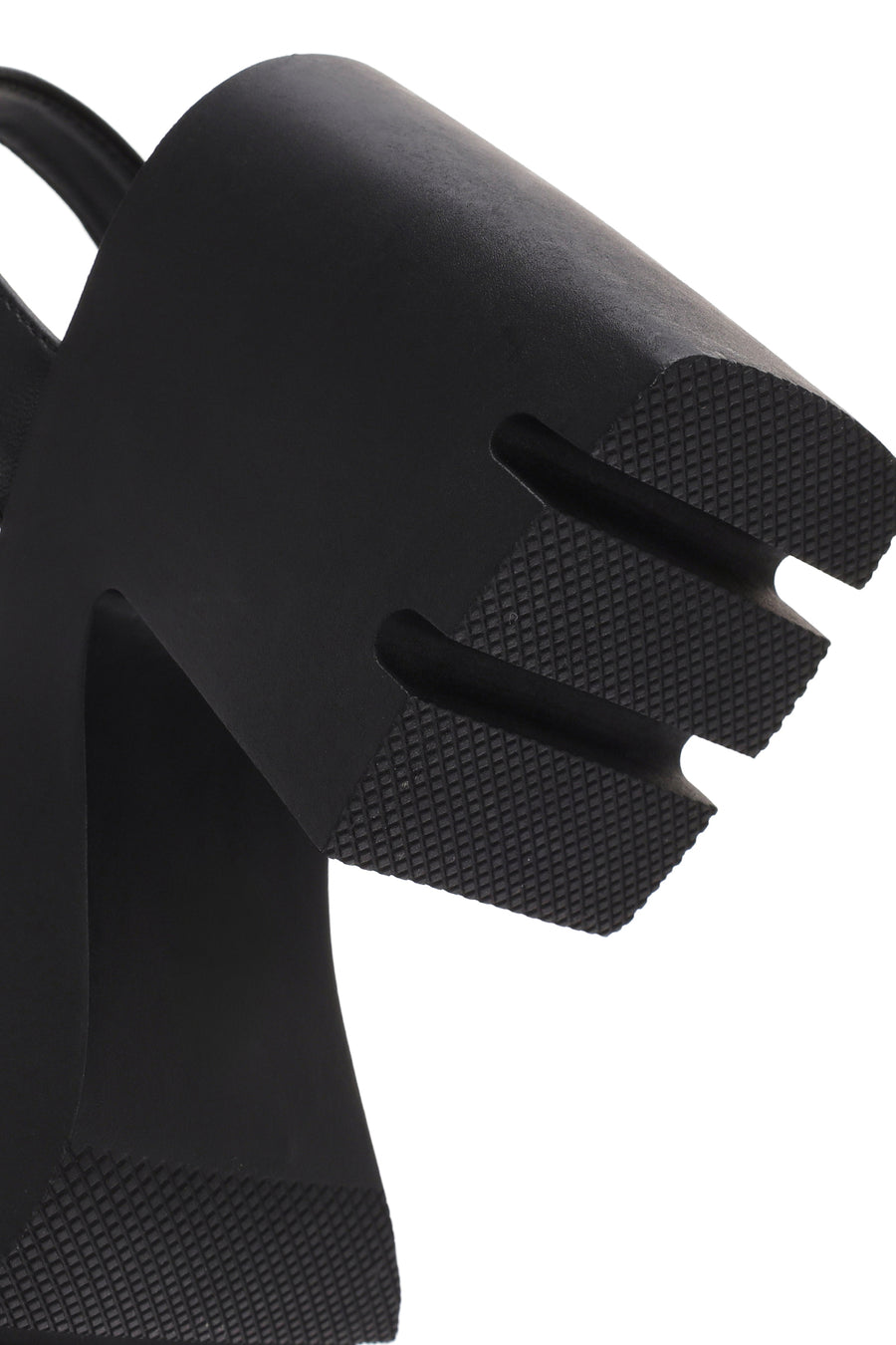 Women's Black Ankle Strap Platform Heeled Sandals