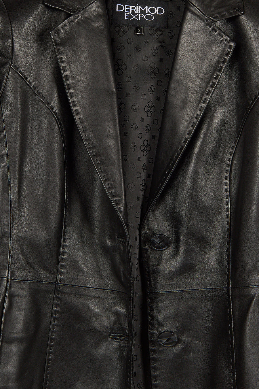 Barbara Woman Black Blazer Leather Jacket