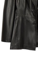 Barbara Woman Black Blazer Leather Jacket | Derimod
