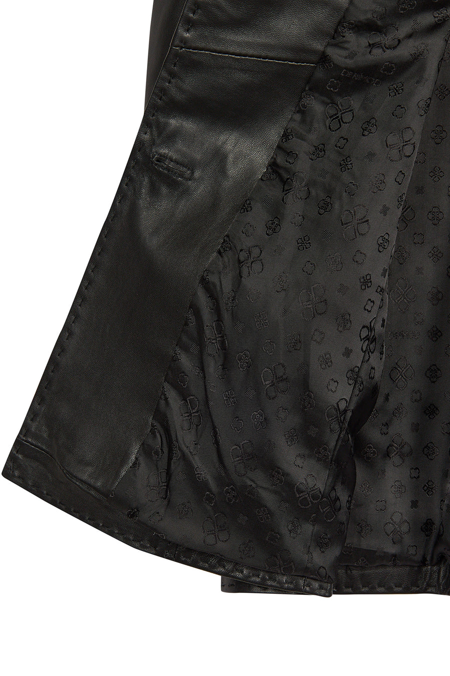 Barbara Woman Black Blazer Leather Jacket