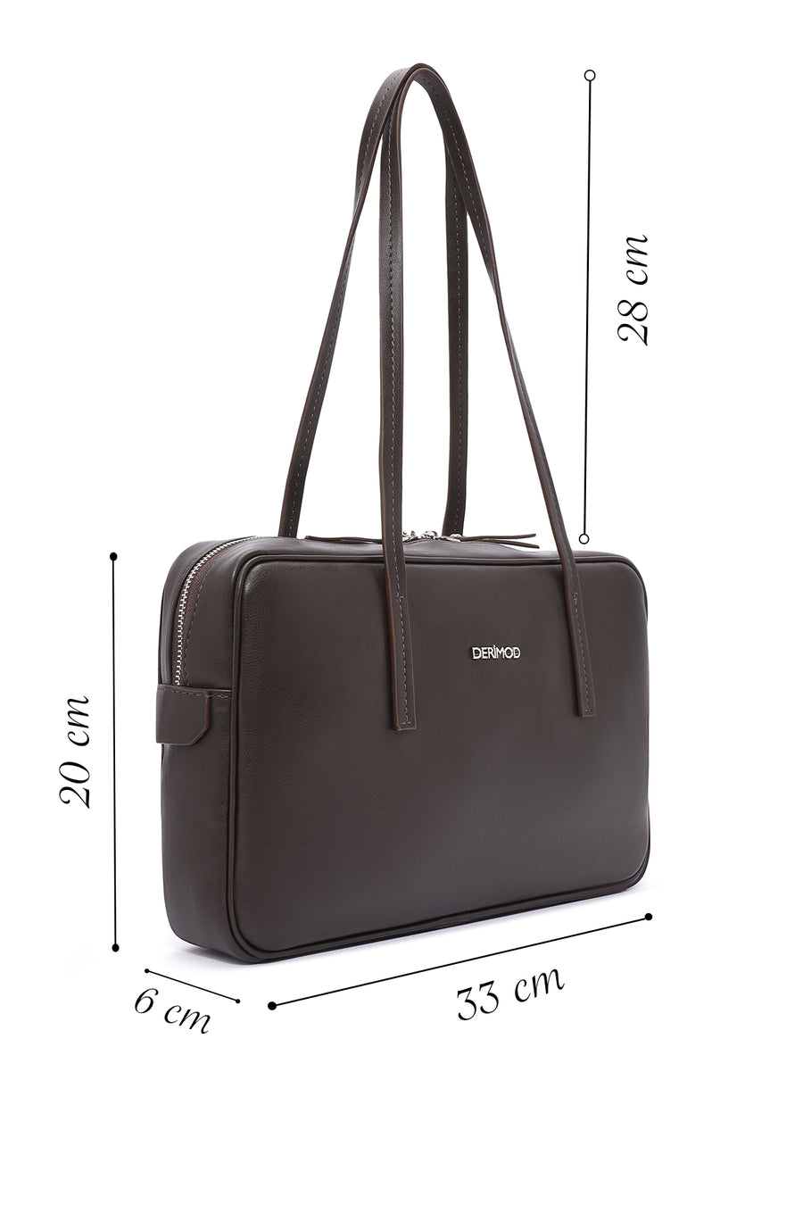 Women's Brown Classic Shoulder Bag