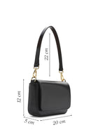 Women's Black Leather Shoulder Bag | Derimod