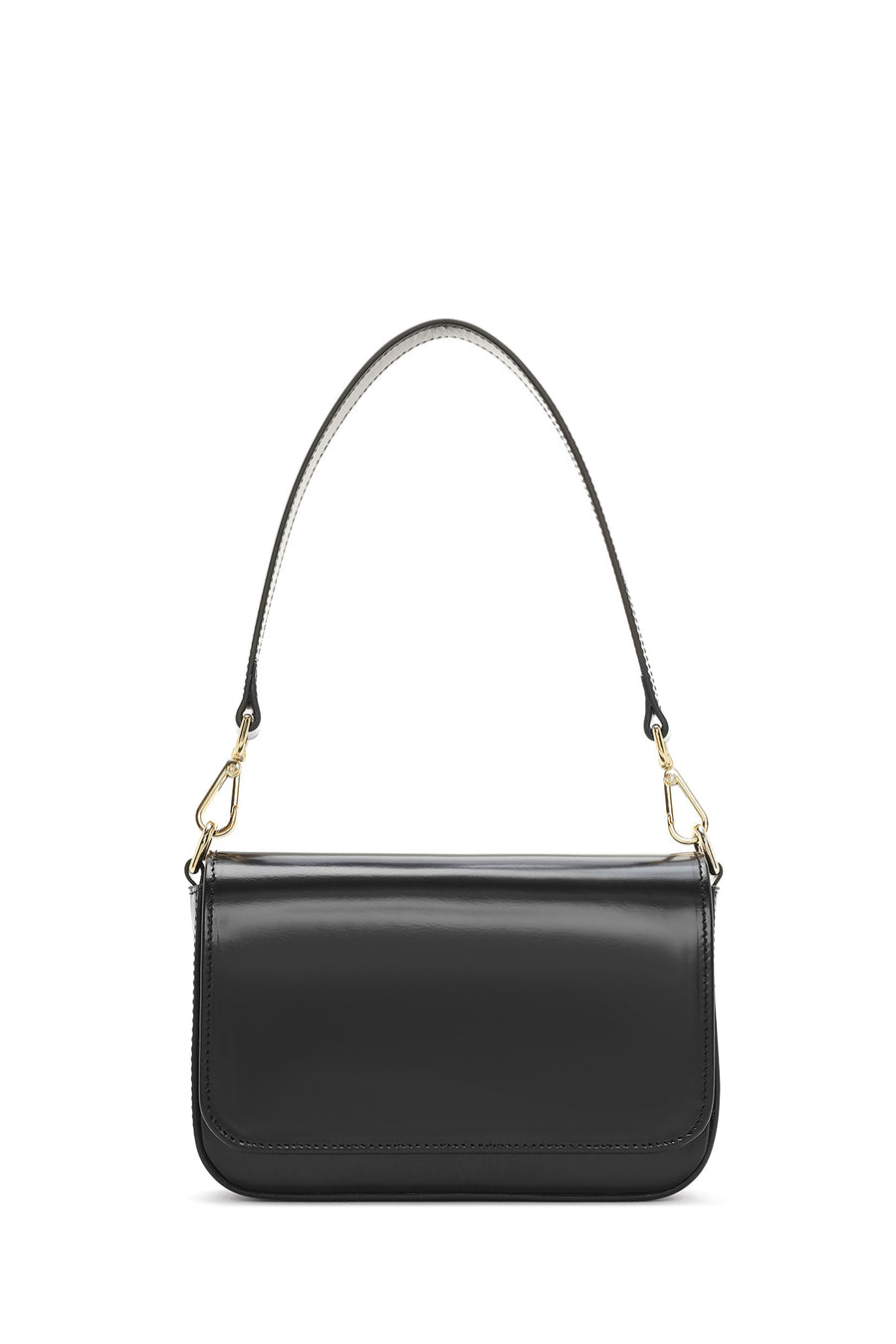 Women's Black Leather Shoulder Bag