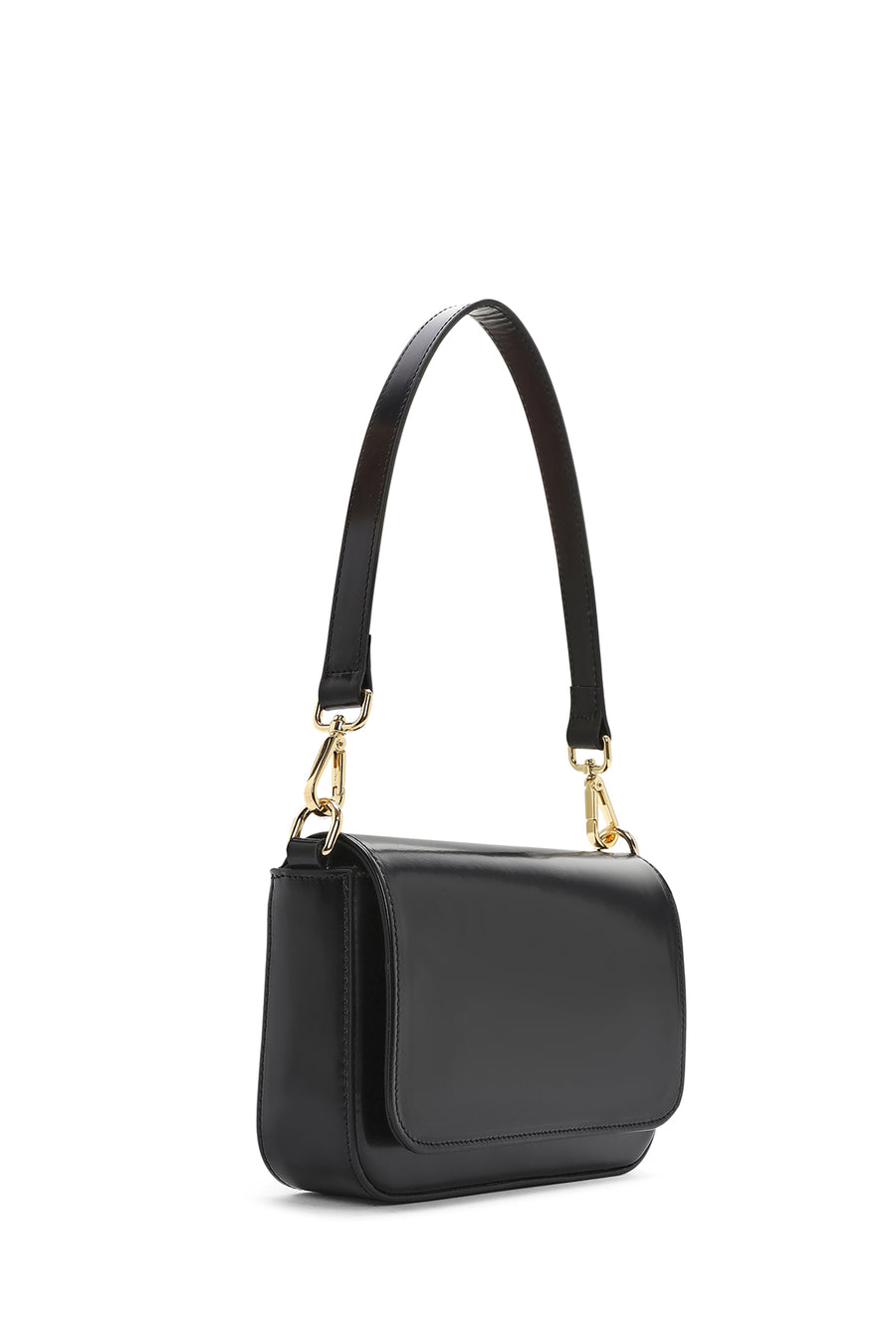 Women's Black Leather Shoulder Bag