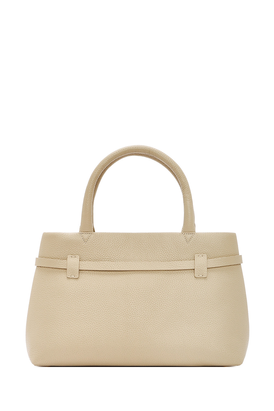 Women's Beige Leather Classic Handbag