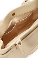 Women's Beige Leather Classic Handbag | Derimod